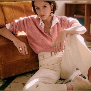 Sézane Leon Jumper, Mottled Pink